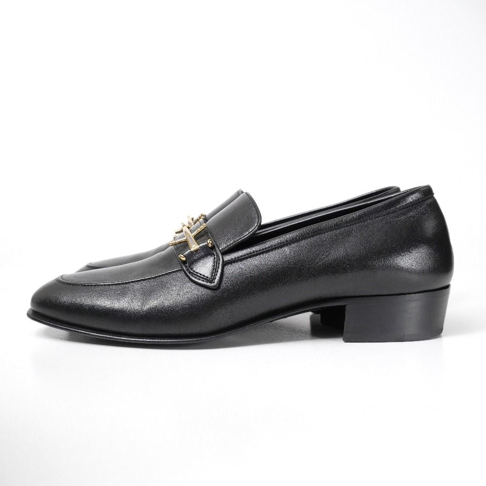 Saint Laurent Paris Loafers 42.5 Bit Leather Shoes — view 2