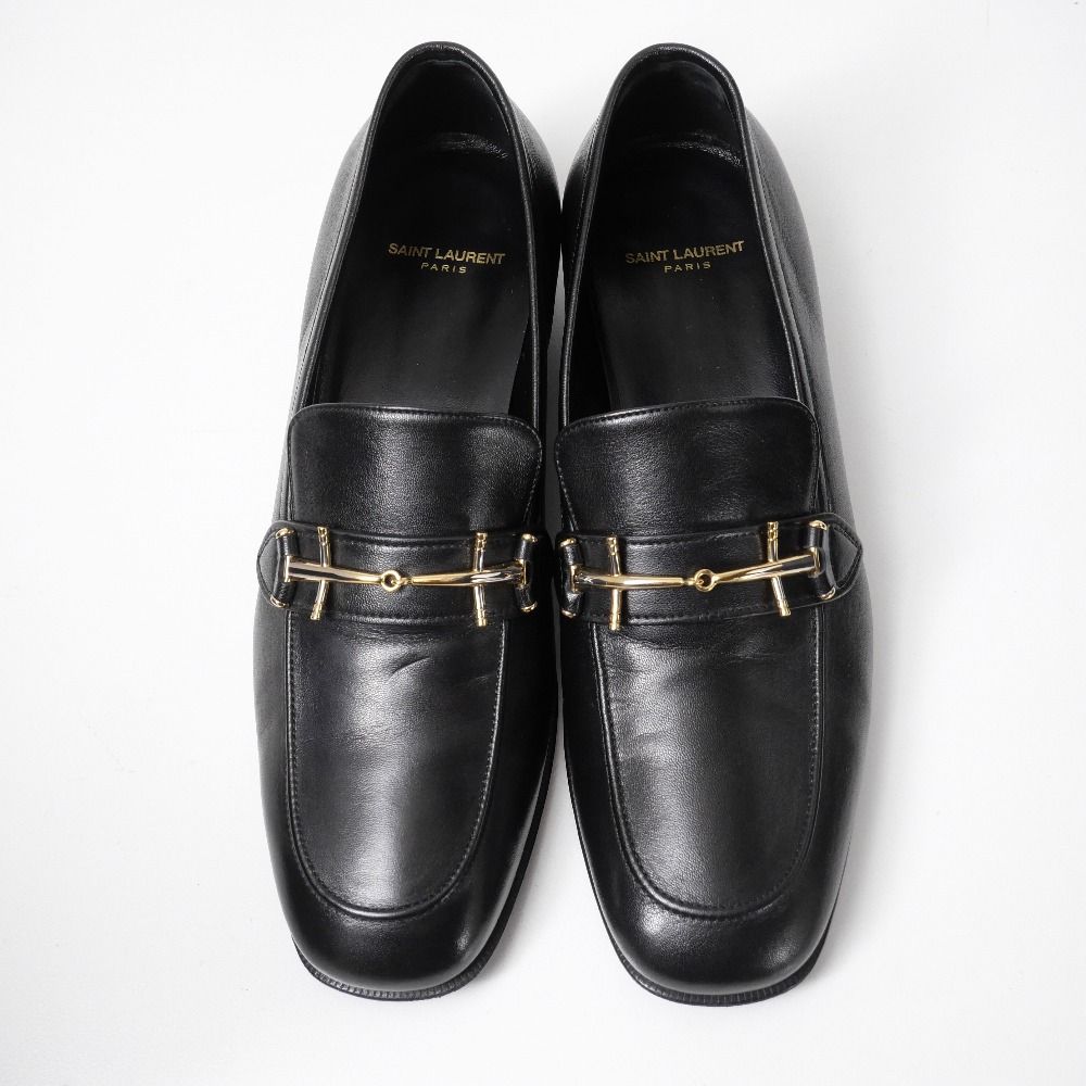 Saint Laurent Paris Loafers 42.5 Bit Leather Shoes — view 4