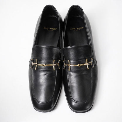 Saint Laurent Paris Loafers 42.5 Bit Leather Shoes — view 4