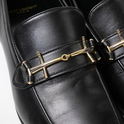 Saint Laurent Paris Loafers 42.5 Bit Leather Shoes — view 6