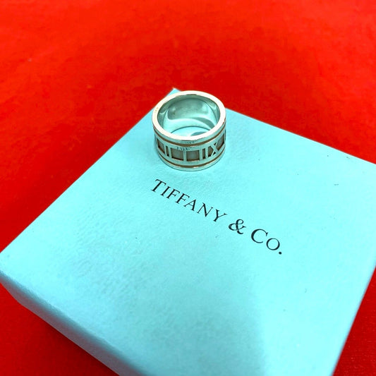 Tiffany & Co Atlas Wide Ring 925 Sterling Silver