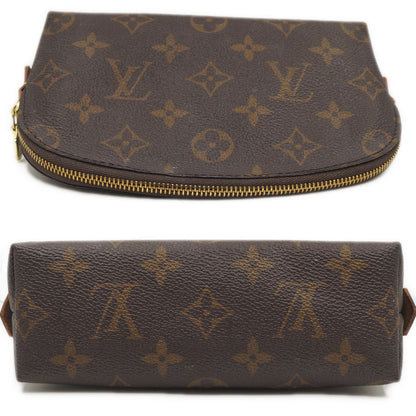 Louis Vuitton Pochette Cosmetic Brown Gold Pouch Case — view 4