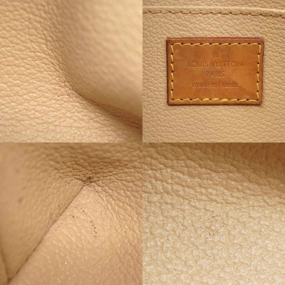 Louis Vuitton Pochette Cosmetic Brown Gold Pouch Case — view 8