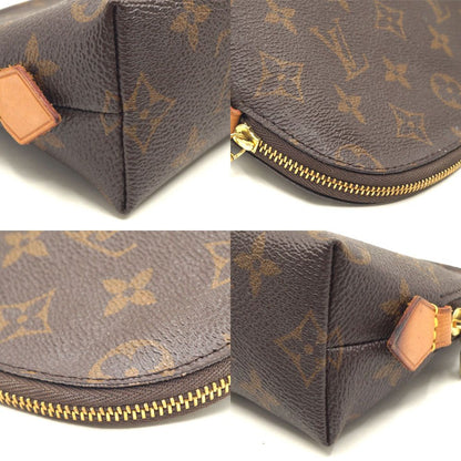 Louis Vuitton Pochette Cosmetic Brown Gold Pouch Case — view 5