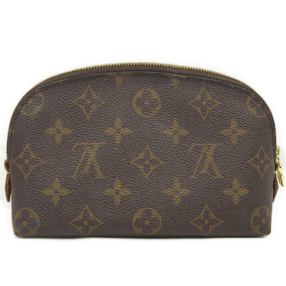 Louis Vuitton Pochette Cosmetic Brown Gold Pouch Case — view 2