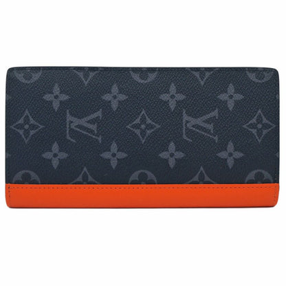 Louis Vuitton Portefeuille Plaza Wallet Monogram Black Gray Orange — view 2