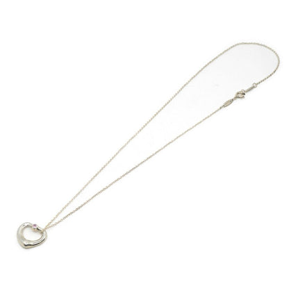 Tiffany & Co Necklace Silver Pink Open Heart 40.5 cm — view 3