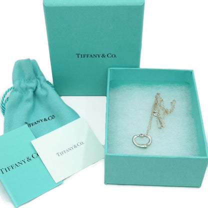 Tiffany & Co Necklace Silver Pink Open Heart 40.5 cm — view 9