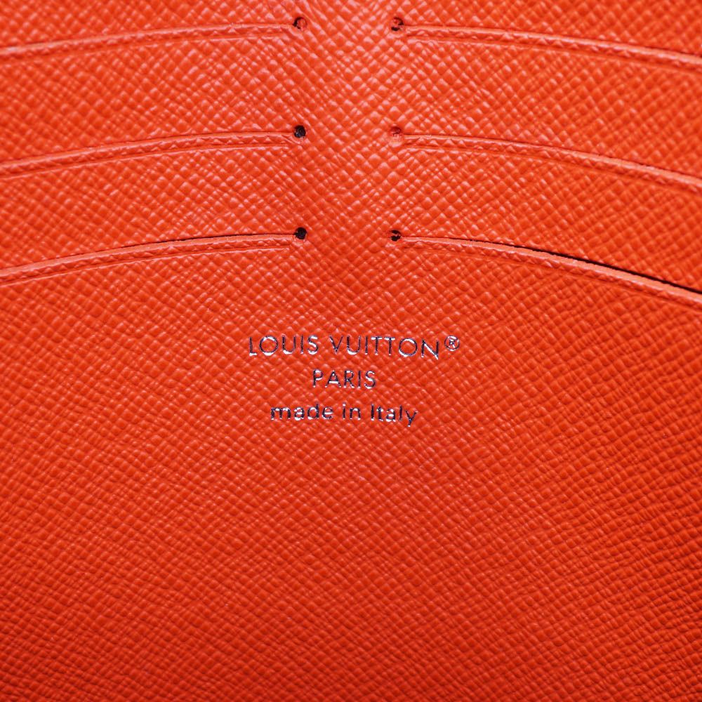 Louis Vuitton Pochette Voyage MM Clutch Black Gray Orange — view 6