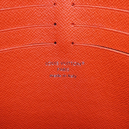 Louis Vuitton Pochette Voyage MM Clutch Black Gray Orange — view 6