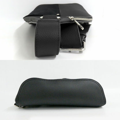 Louis Vuitton Delta Sling Bag Black LV Touch Leather Silver — view 4