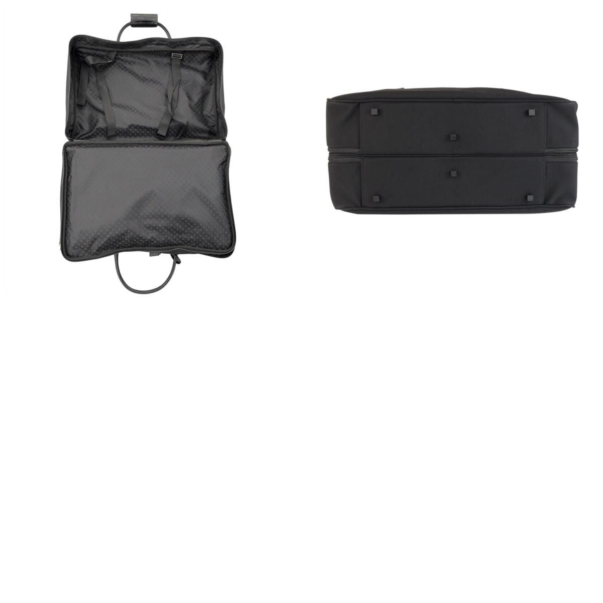 Gucci Black Silver Canvas Leather 012 12 Boston Bag 2-Way — view 9