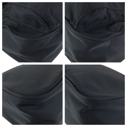 Prada Tessuto Black Nylon Leather Shoulder Bag — view 3