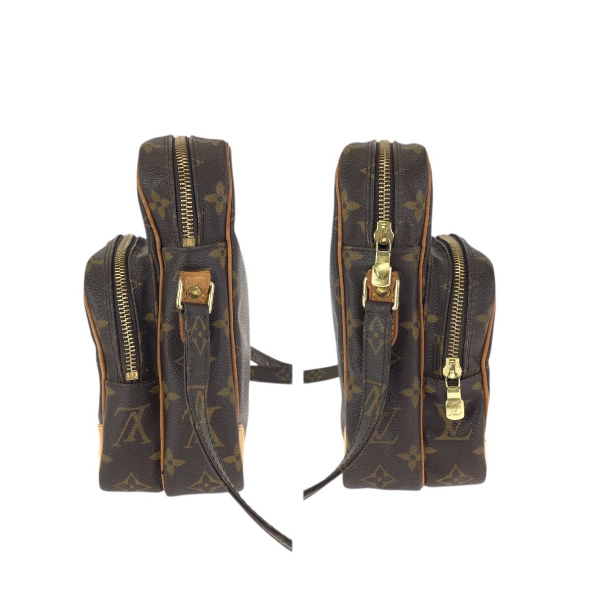 Louis Vuitton Monogram Amazon Brown Gold Shoulder Bag — view 8