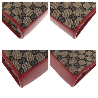Gucci Jackie Beige Red Gold GG Canvas 002 Shoulder Bag — view 3