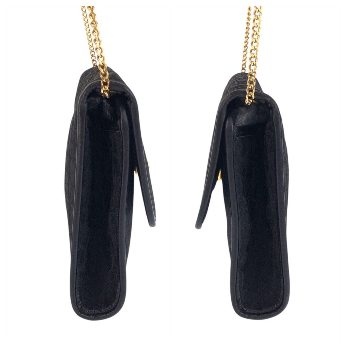 Dior Vintage Trotter Black Chain Shoulder Bag Pochette — view 8