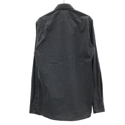 Saint Laurent Paris Cotton Dot Shirt Black White 37 — view 2