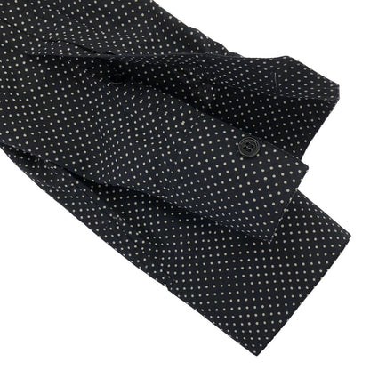 Saint Laurent Paris Cotton Dot Shirt Black White 37 — view 5