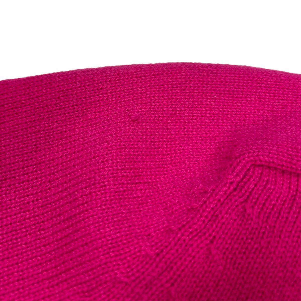 Saint Laurent Paris Neck Cashmere Knit Sweater Pink XS — view 6