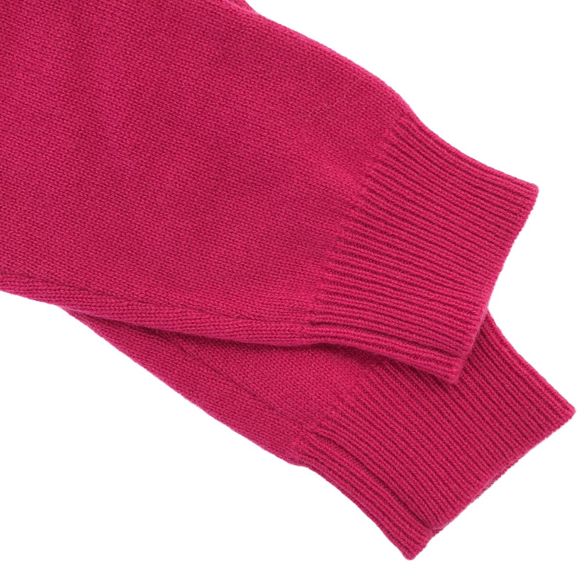 Saint Laurent Paris Neck Cashmere Knit Sweater Pink XS — view 5