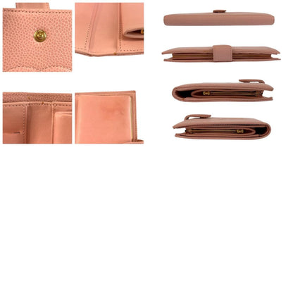 Chanel Vintage CC Logo Pink Gold Leather Wallet — view 9