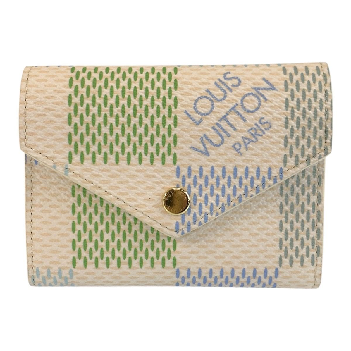 Louis Vuitton Damierlicious Portefeuille Victorine Fold Wallet Compact