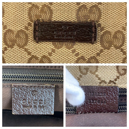 Gucci Sherry Line Beige Brown GG Canvas Tote — view 3
