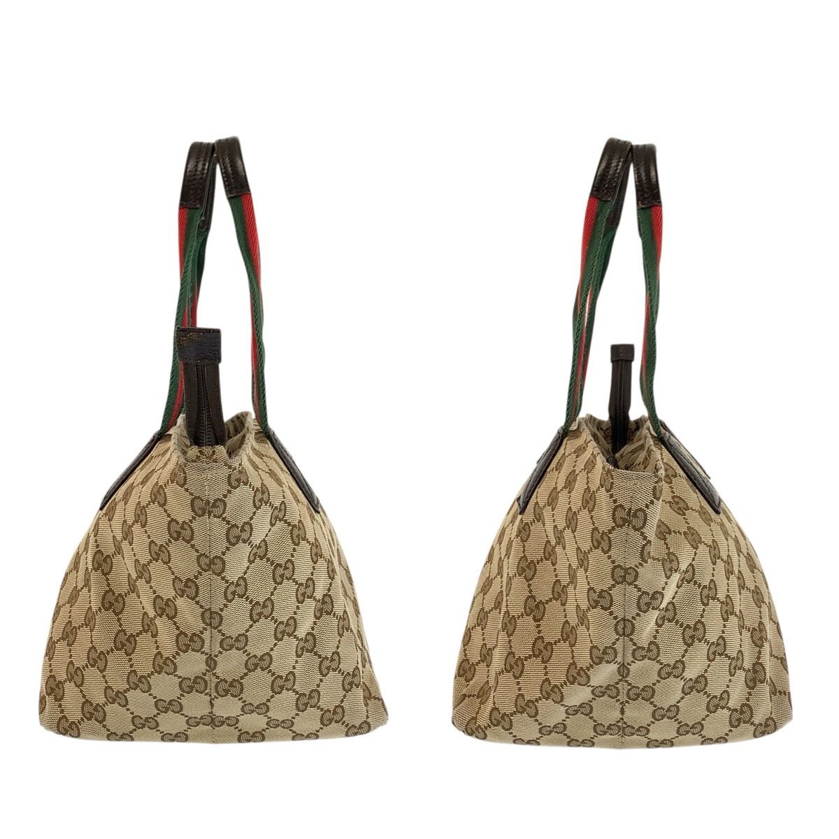 Gucci Sherry Line Beige Brown GG Canvas Tote — view 7