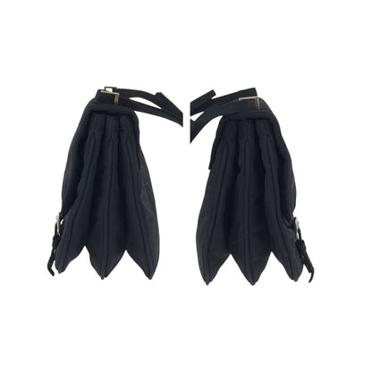 Prada Tessuto Black Silver Nylon Shoulder Bag Pochette — view 8