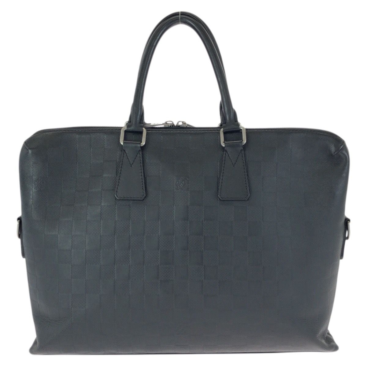 Louis Vuitton Damier Infini Porte Documin Jour Pdj Black Silver Business Bag — view 2