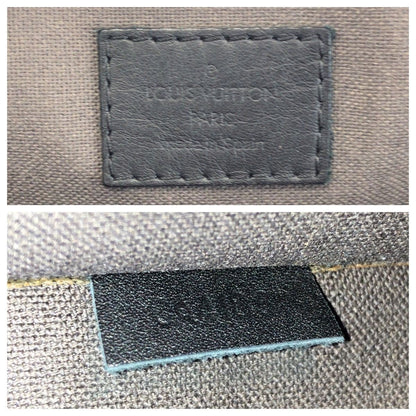 Louis Vuitton Damier Infini Porte Documin Jour Pdj Black Silver Business Bag — view 4