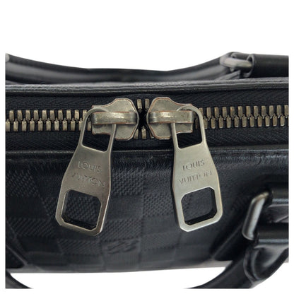 Louis Vuitton Damier Infini Porte Documin Jour Pdj Black Silver Business Bag — view 6