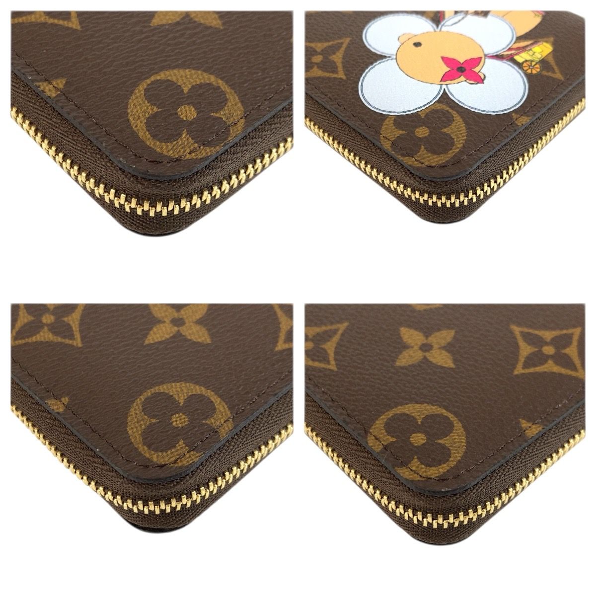 Louis Vuitton Monogram Vivienne Zippy Coin Purse Brown Case Card — view 7