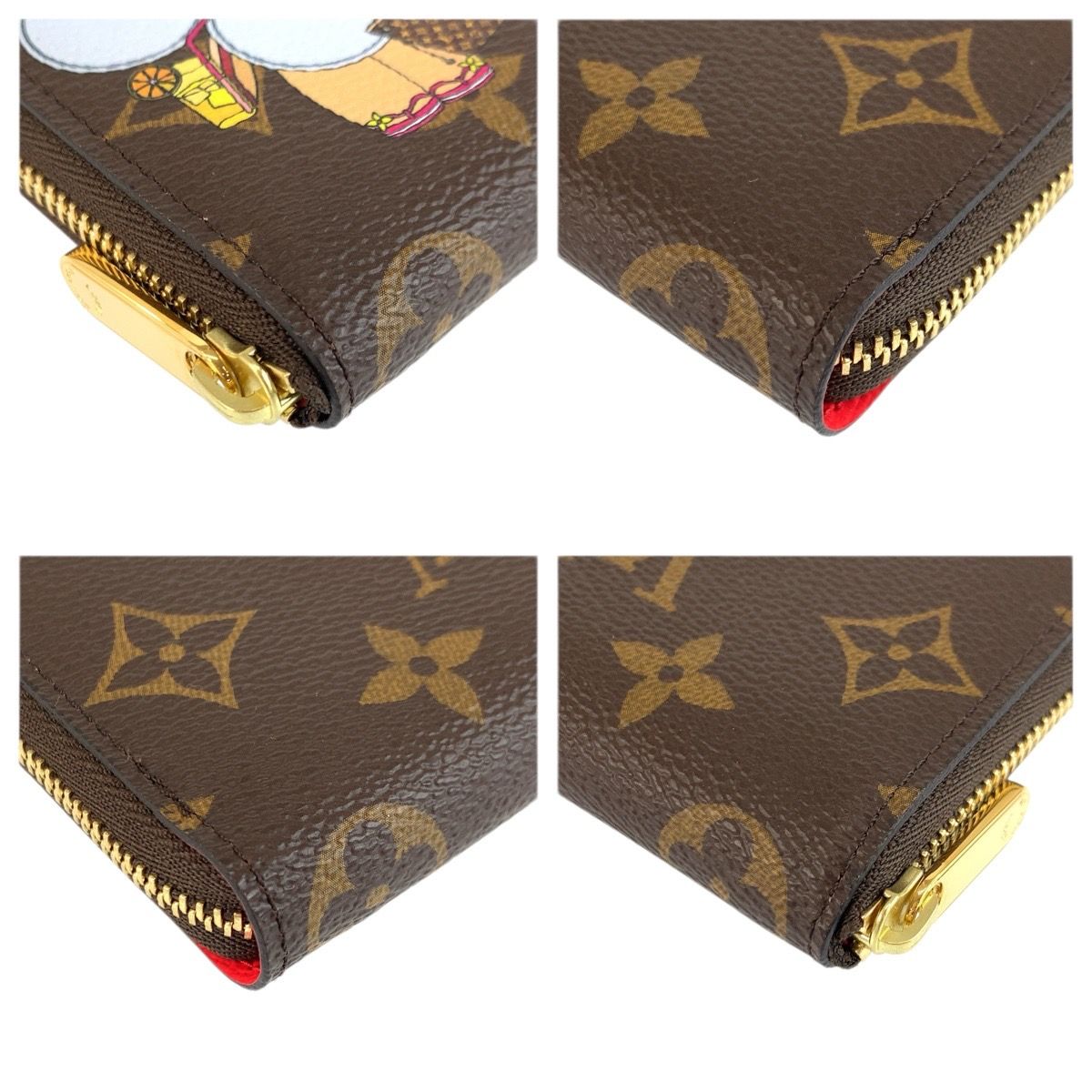 Louis Vuitton Monogram Vivienne Zippy Coin Purse Brown Case Card — view 6