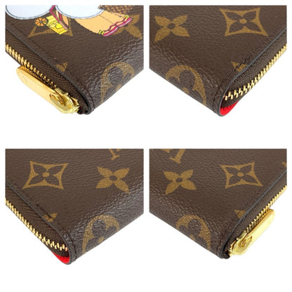 Louis Vuitton Monogram Vivienne Zippy Coin Purse Brown Case Card — view 6