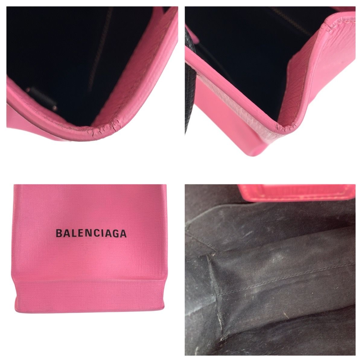 Balenciaga Shopping Tote Xxs Pink Black Shoulder Bag 2-Way — view 6