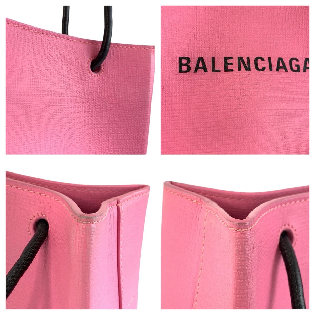 Balenciaga Shopping Tote Xxs Pink Black Shoulder Bag 2-Way — view 5