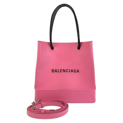 Balenciaga Shopping Tote Xxs Pink Black Shoulder Bag 2-Way