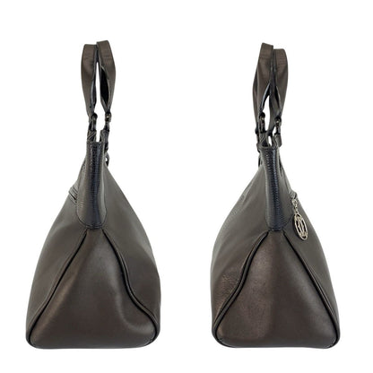 Cartier Multi Erotic Black Silver Leather Tote Shoulder Bag — view 7