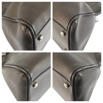 Cartier Multi Erotic Black Silver Leather Tote Shoulder Bag — view 4