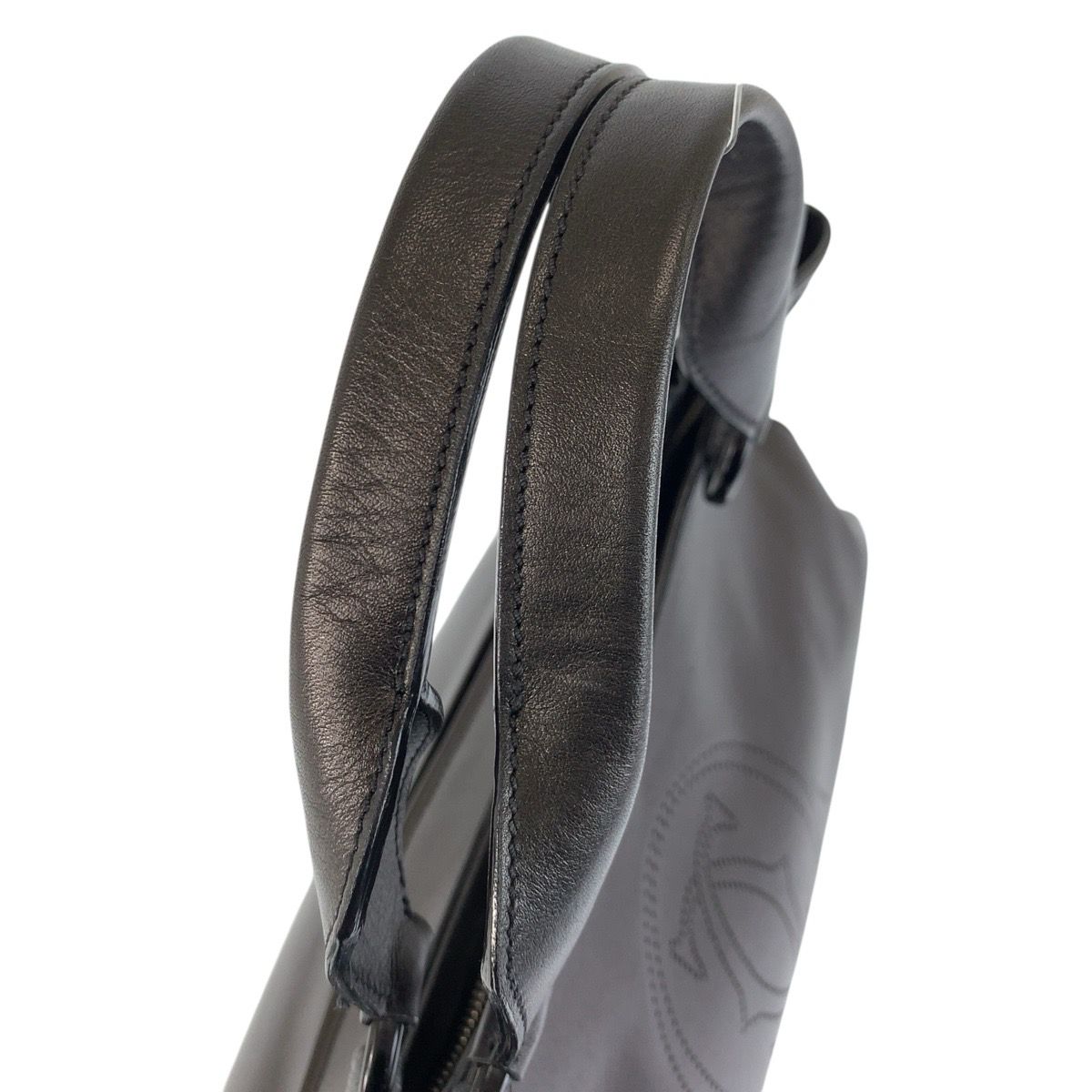 Cartier Multi Erotic Black Silver Leather Tote Shoulder Bag — view 8