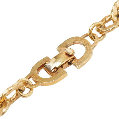 Dior Long Necklace Gold Plated Faux Pearl — view 4