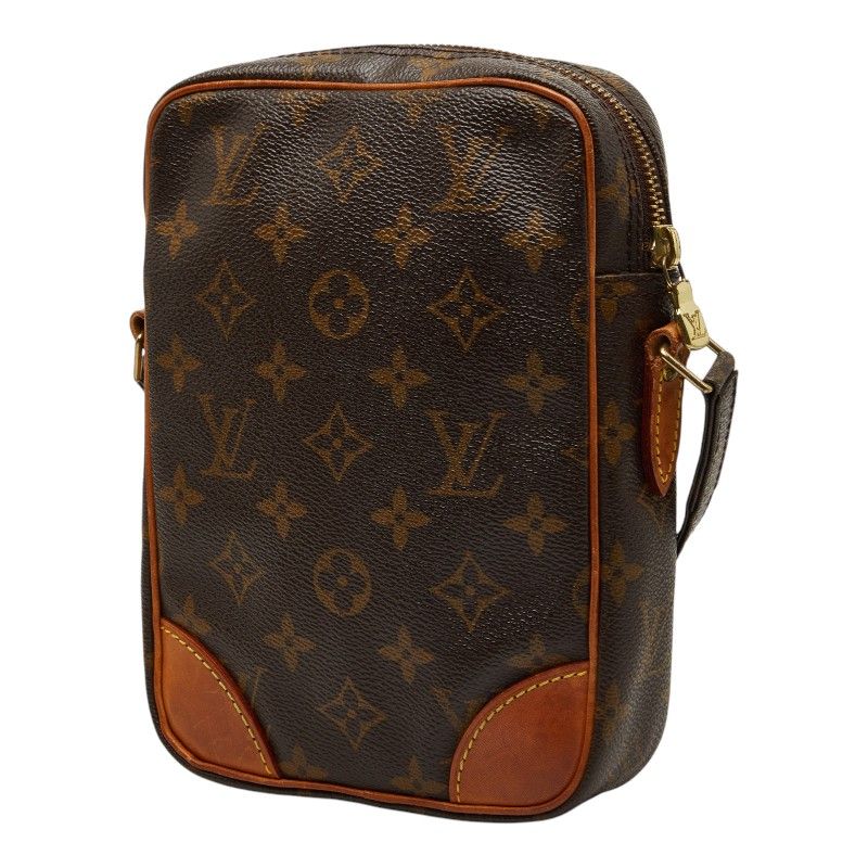 Louis Vuitton Monogram Danube Crossbody Shoulder Bag Brown Leather — view 2