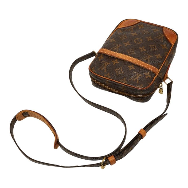 Louis Vuitton Monogram Danube Crossbody Shoulder Bag Brown Leather — view 4