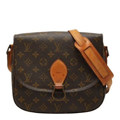 Louis Vuitton Monogram Saint Cloud GM Crossbody Shoulder Bag Brown Leather