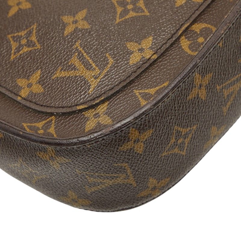 Louis Vuitton Monogram Saint Cloud GM Crossbody Shoulder Bag Brown Leather — view 8