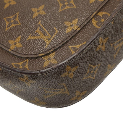 Louis Vuitton Monogram Saint Cloud GM Crossbody Shoulder Bag Brown Leather — view 8