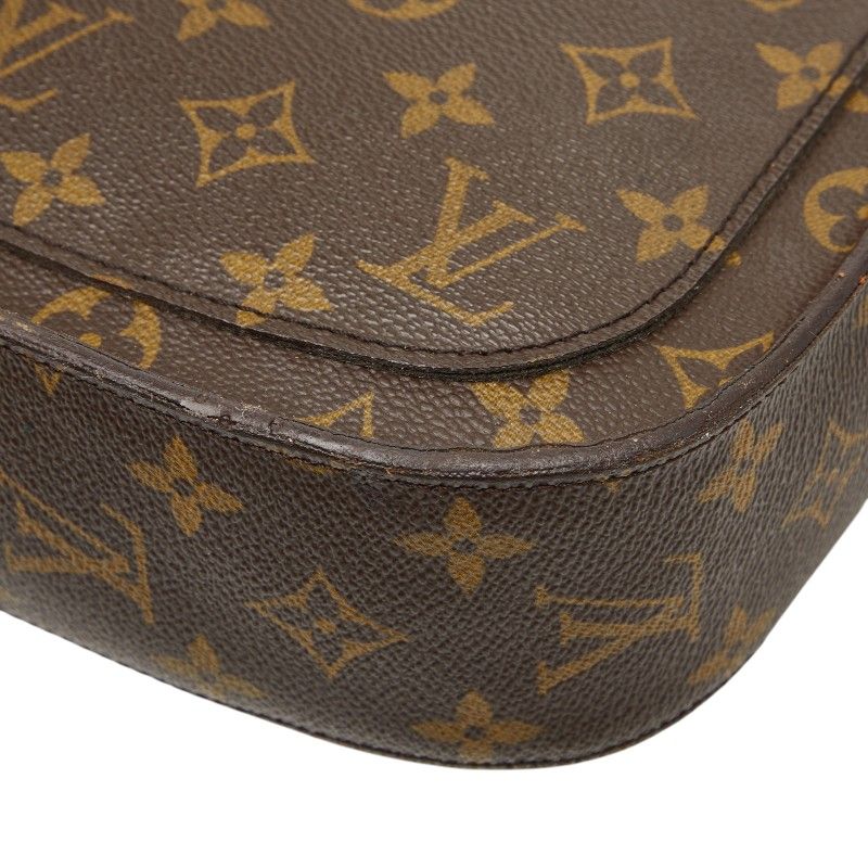 Louis Vuitton Monogram Saint Cloud GM Crossbody Shoulder Bag Brown Leather — view 7