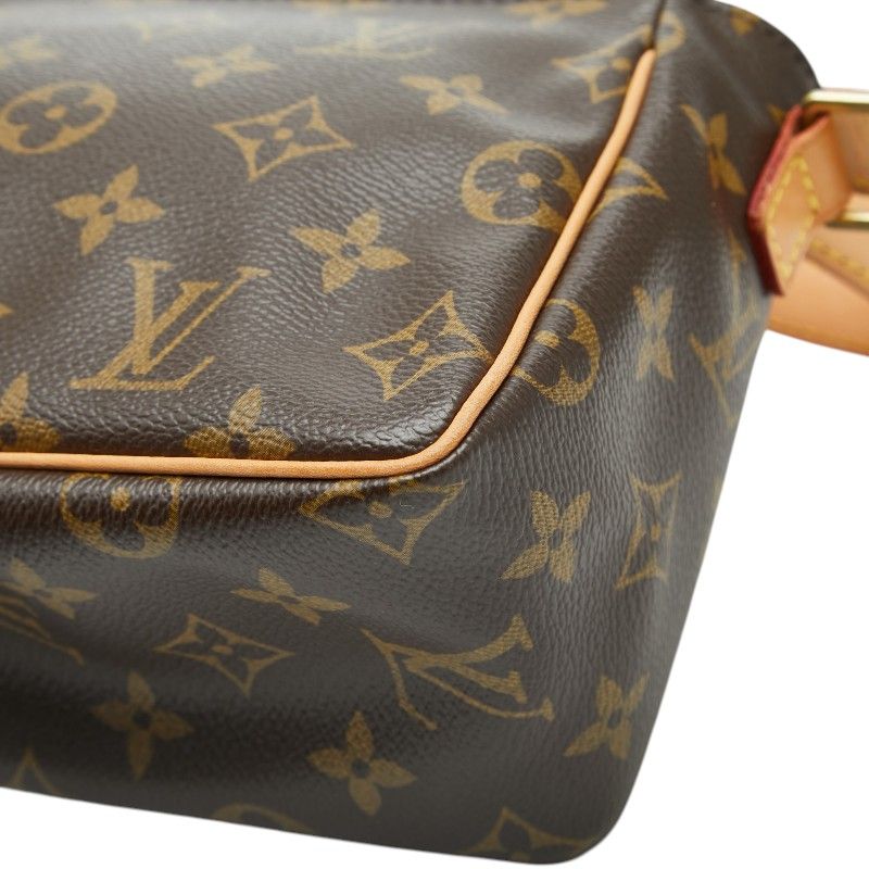 Louis Vuitton Monogram Viva Cite PM Crossbody Shoulder Bag Brown Leather — view 6