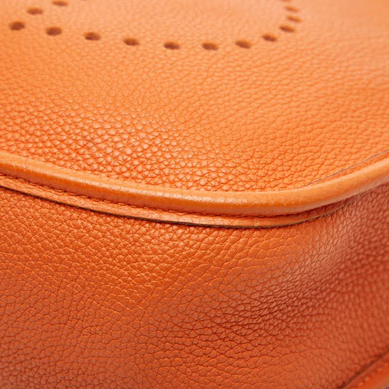 Hermes Evelyne I Anne PM Shoulder Bag Orange Togo — view 5